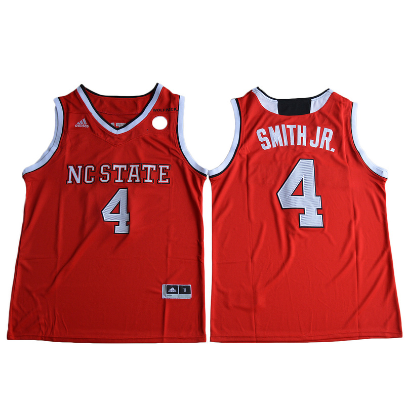 2017 NC State Wolfpack Dennis Smith Jr. 4 College Basketball Jersey - Red